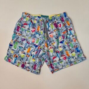 Michael's | Cocktail Print |‎ Men Cyclist Liner Swim Trunks | NWT| Small SKU 375